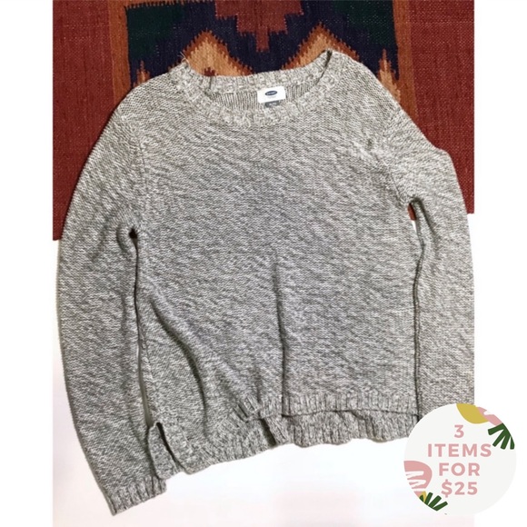 Old Navy Sweaters - • Old Navy • Gray Marl Hi Lo sweater. Size XL